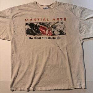 Vtg Martial Arts MMA UFC Boxing Mortal Kombat Y2K Graphic T-shirt Men’s XXL 90’s